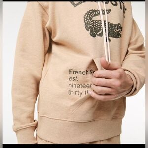 LIMITED EDITION FRENCH LACOSTE BAIGE FLEECE SET TRACKSUIT